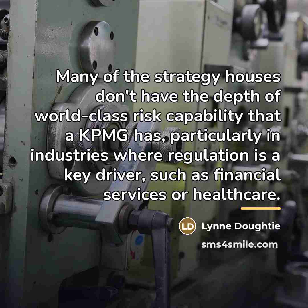 “Many of the strategy houses don't have the depth of…” quote by Lynne Doughtie