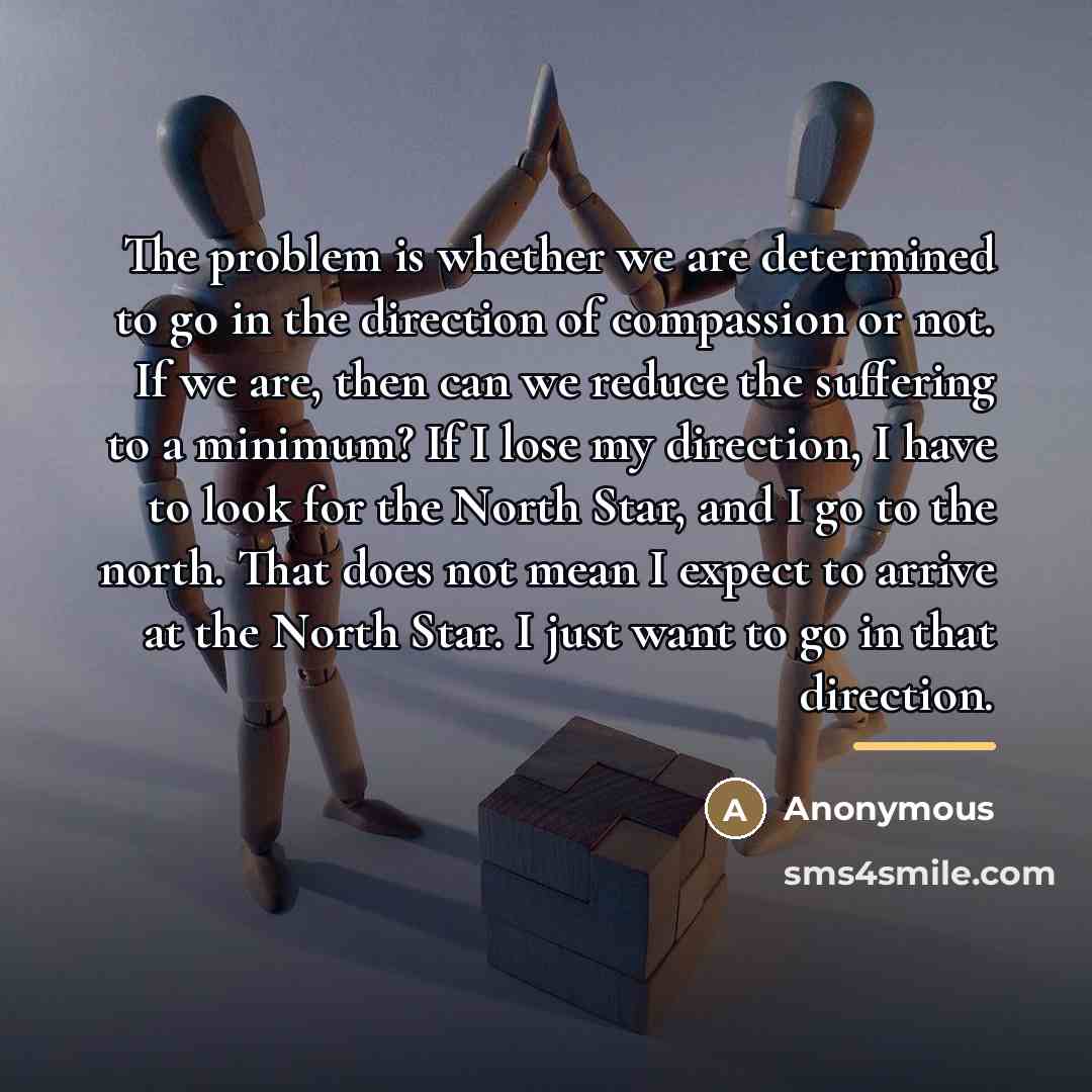 “The problem is whether we are determined to go in…” quote by Anonymous