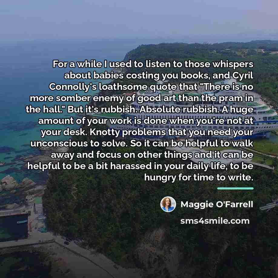 “For a while I used to listen to those whispers…” quote by Maggie O'Farrell