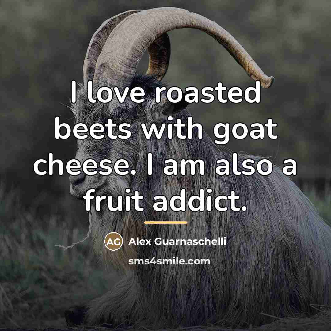“I love roasted beets with goat cheese. I am also…” quote by Alex Guarnaschelli