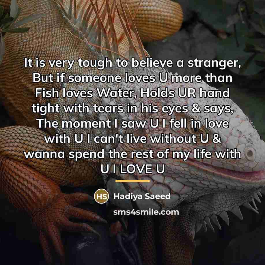 “It is very tough to believe a stranger, But if…” quote by Hadiya Saeed