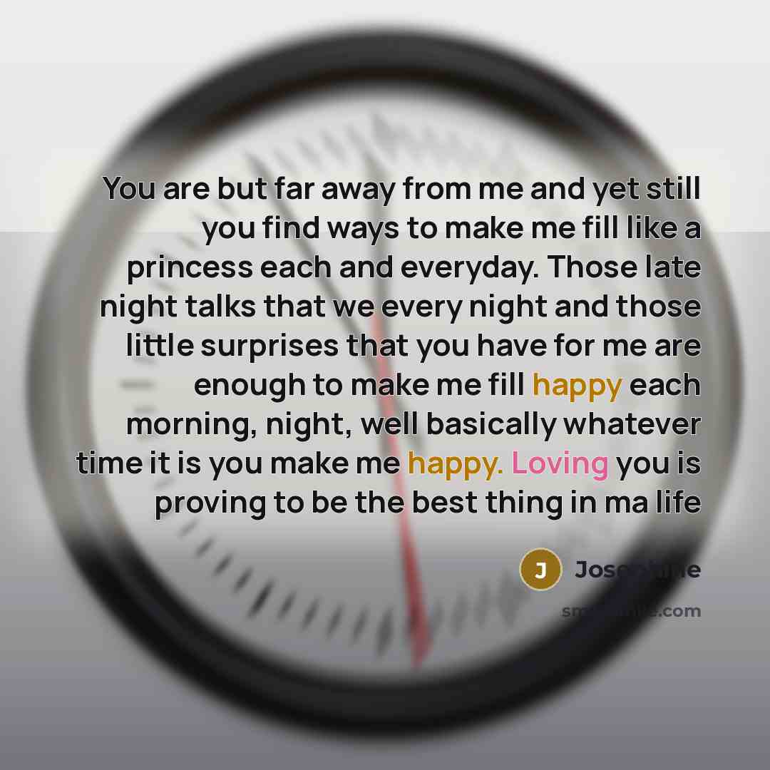 “You are but far away from me and yet still…” quote by Josephine