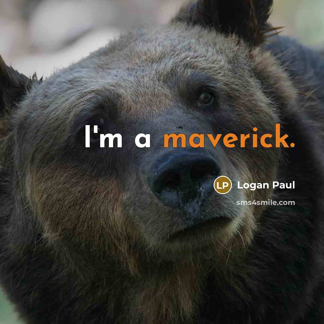 “I'm a maverick.…” quote by Logan Paul