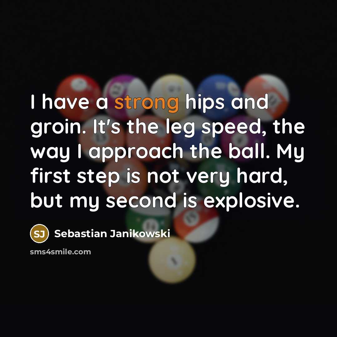 “I have a strong hips and groin. It's the leg…” quote by Sebastian Janikowski