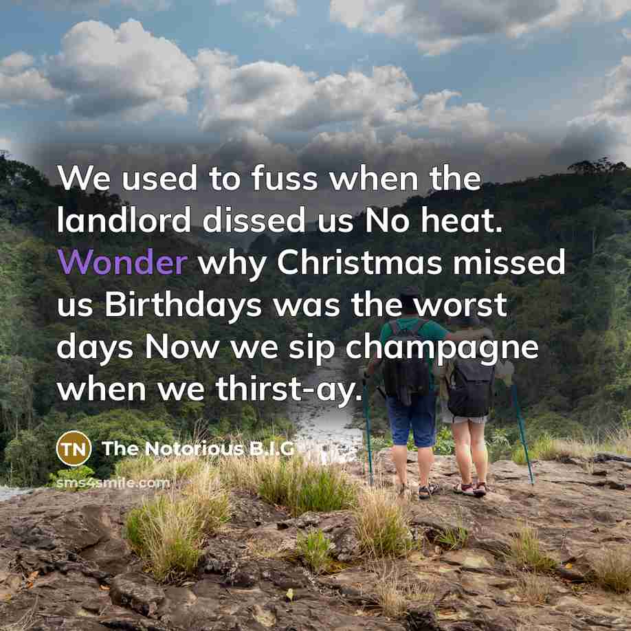“We used to fuss when the landlord dissed us No…” quote by The Notorious B.I.G