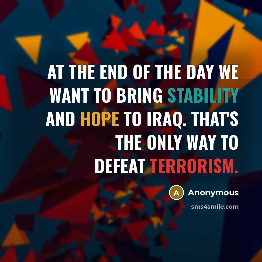 “At the end of the day we want to bring…” quote by Anonymous