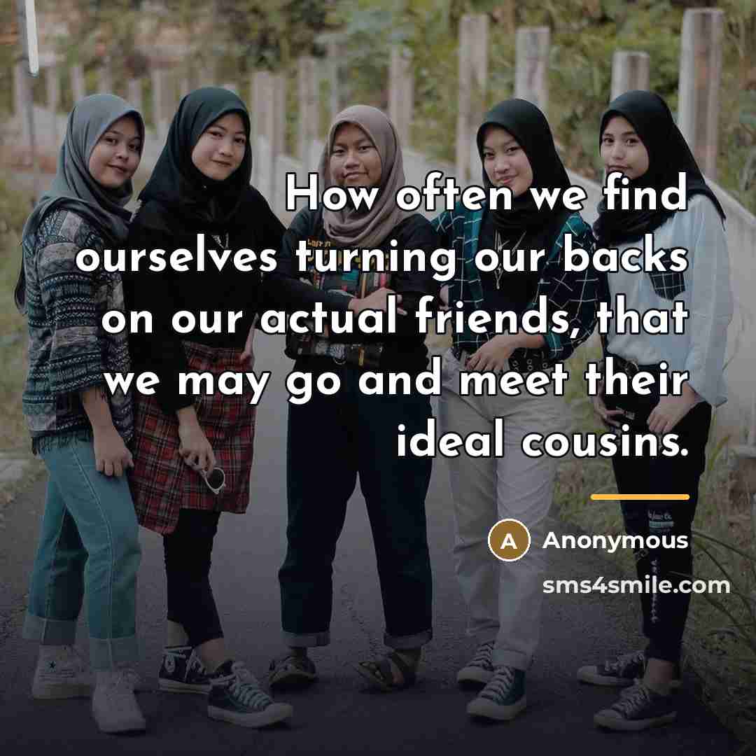 “How often we find ourselves turning our backs on our…” quote by Anonymous
