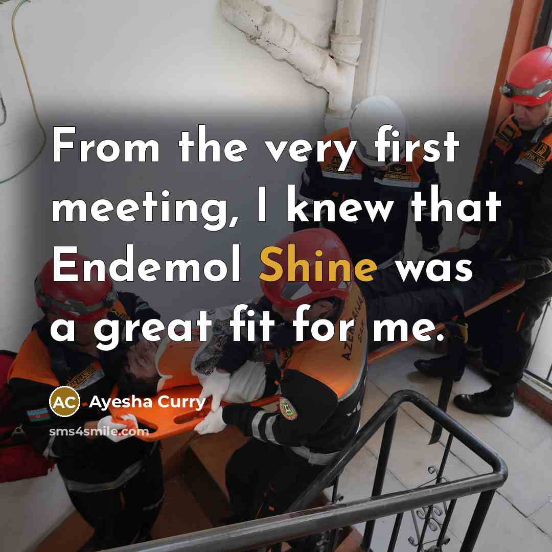 “From the very first meeting, I knew that Endemol Shine…” quote by Ayesha Curry