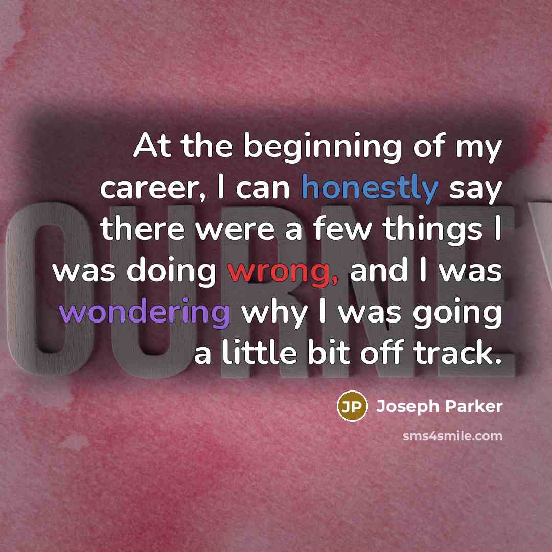 “At the beginning of my career, I can honestly say…” quote by Joseph Parker