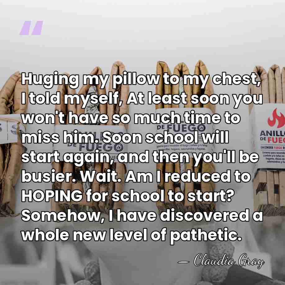 Huging my pillow to my chest, I told myself, At least soon&hellip; - Claudia Gray