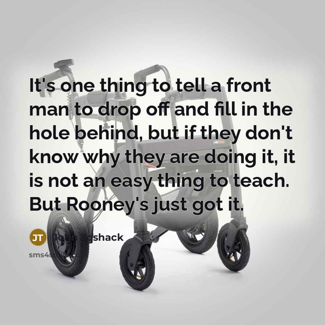 “It's one thing to tell a front man to drop…” quote by John Toshack