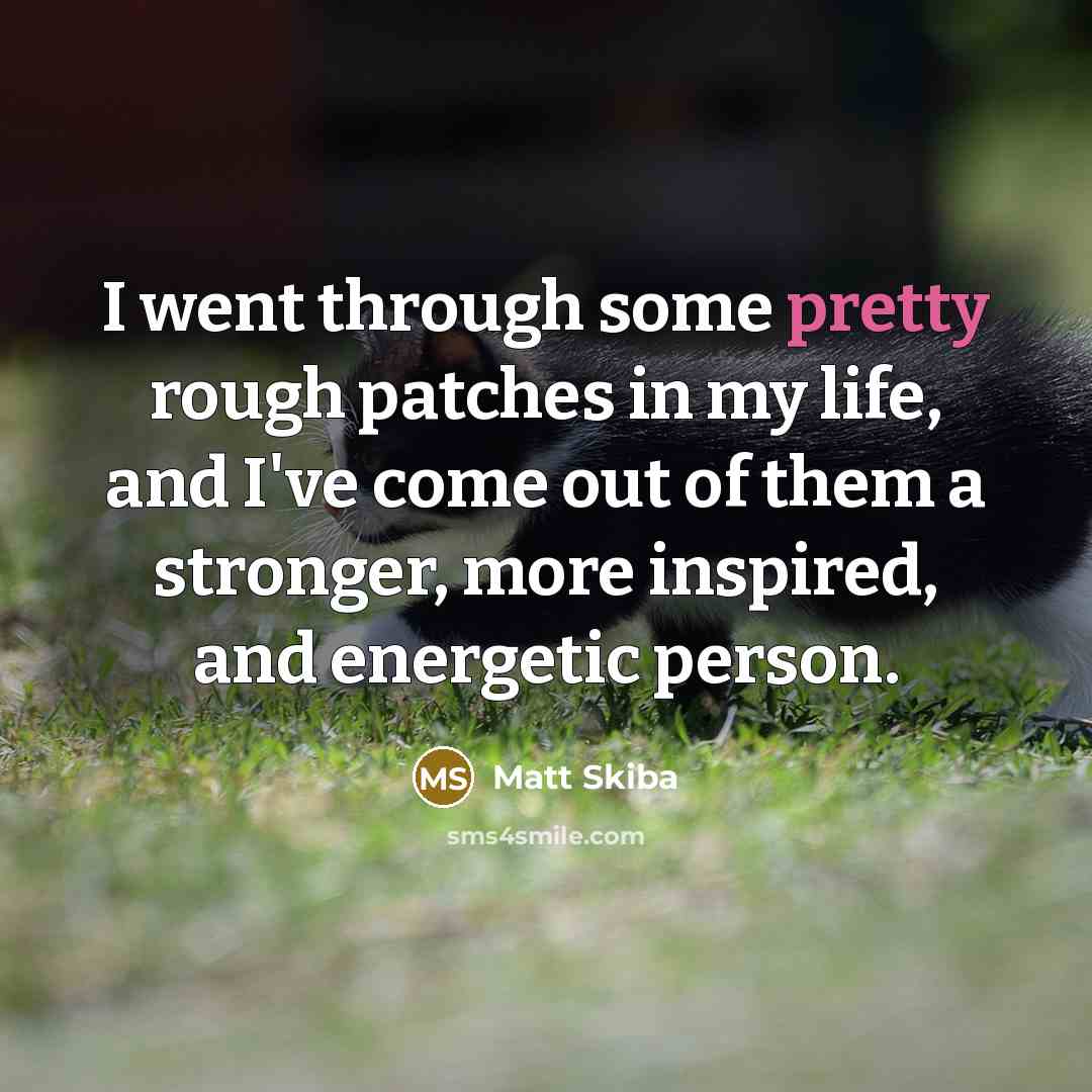 “I went through some pretty rough patches in my life,…” quote by Matt Skiba