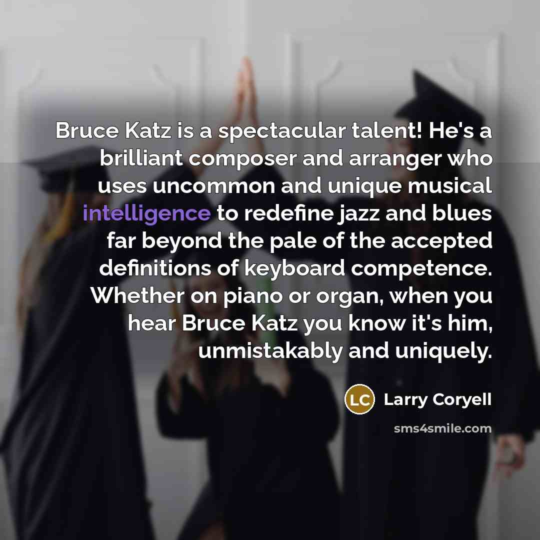 “Bruce Katz is a spectacular talent! He's a brilliant composer…” quote by Larry Coryell