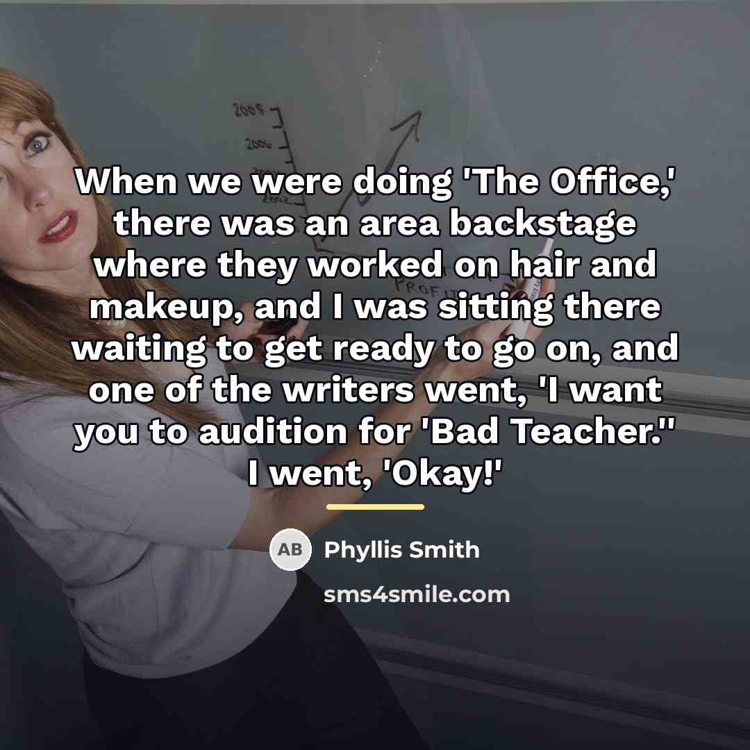 “When we were doing 'The Office,' there was an area…” quote by Phyllis Smith