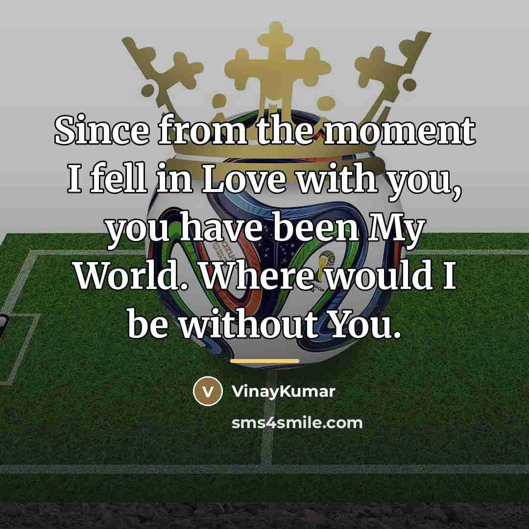 “Since from the moment I fell in Love with you,…” quote by Vinaykumar