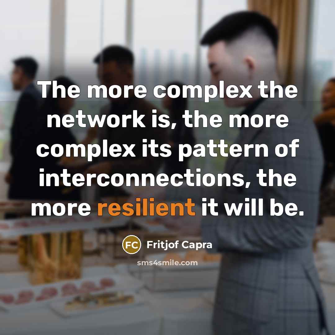 “The more complex the network is, the more complex its…” quote by Fritjof Capra