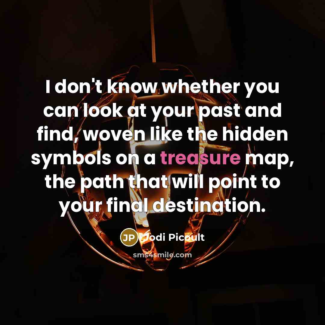 “I don't know whether you can look at your past…” quote by Jodi Picoult
