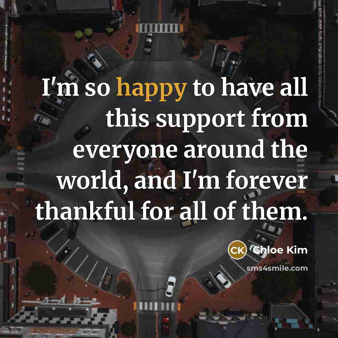 “I'm so happy to have all this support from everyone…” quote by Chloe Kim