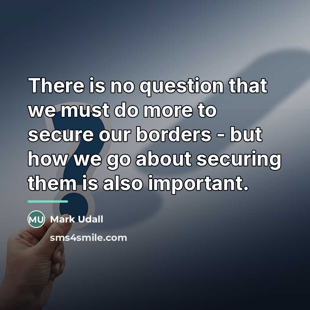 “There is no question that we must do more to…” quote by Mark Udall