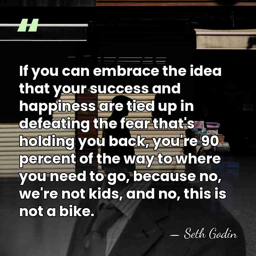 If you can embrace the idea that your success and happiness are&hellip; - Seth Godin