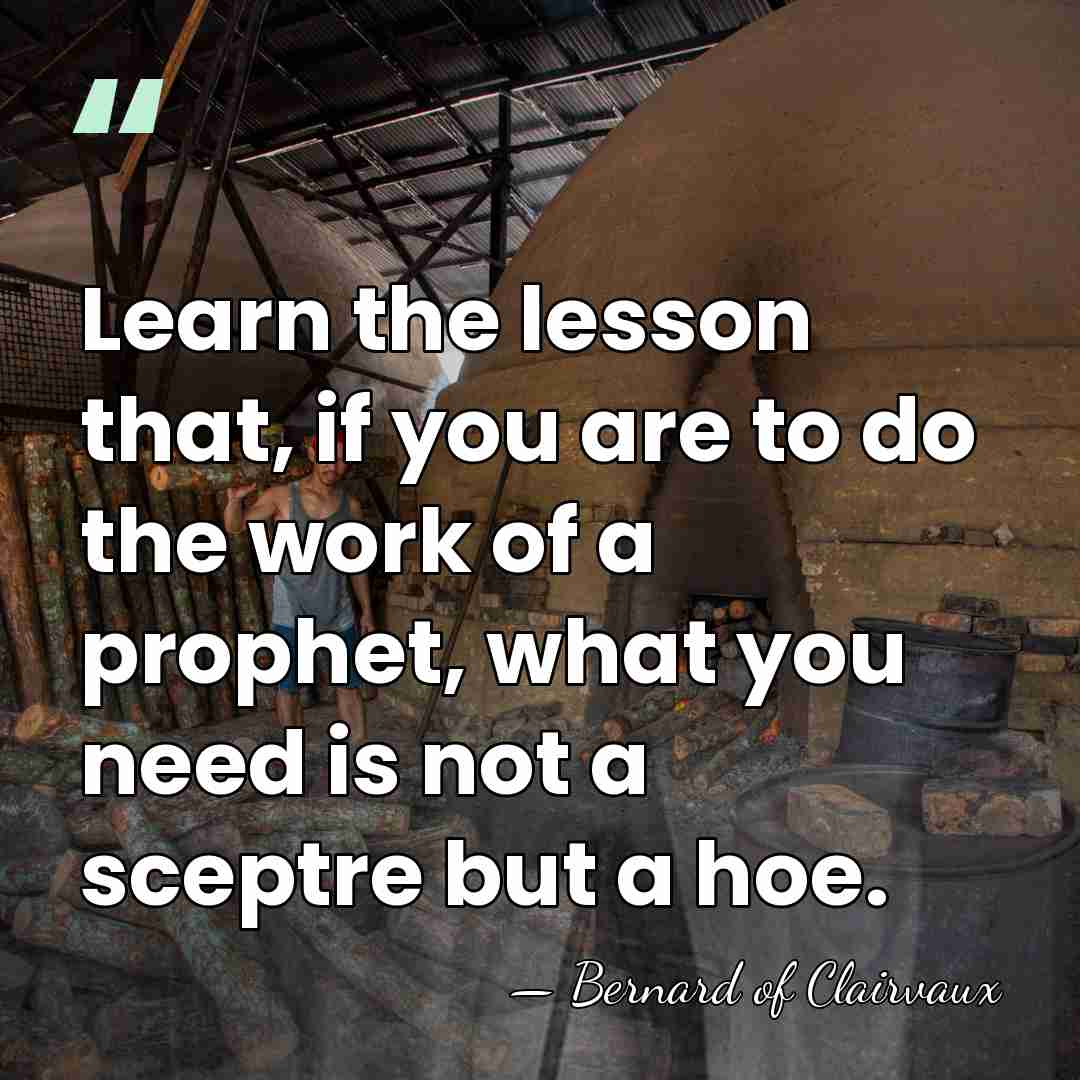 Learn the lesson that, if you are to do the work of&hellip; - Bernard of Clairvaux