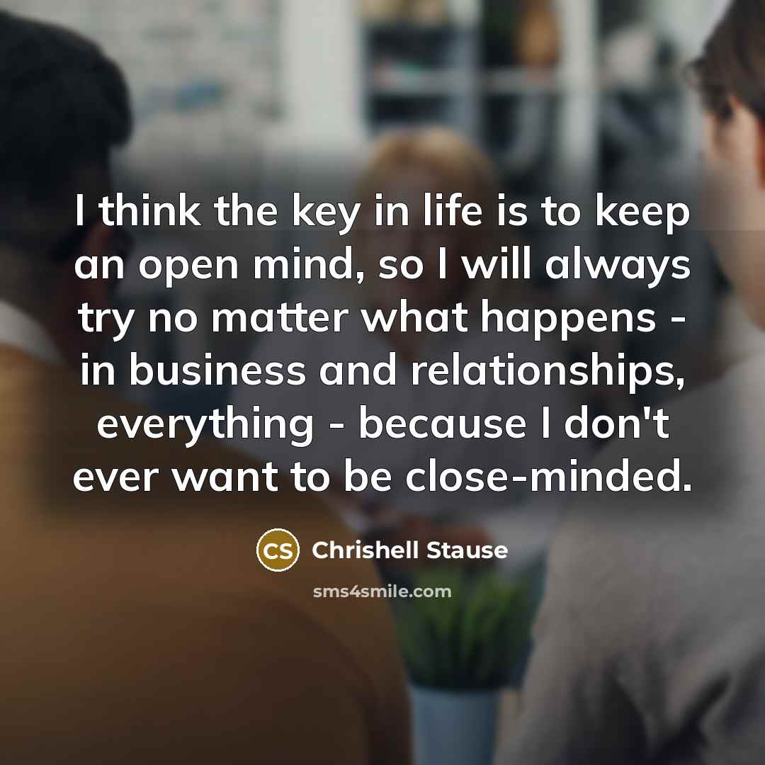 “I think the key in life is to keep an…” quote by Chrishell Stause