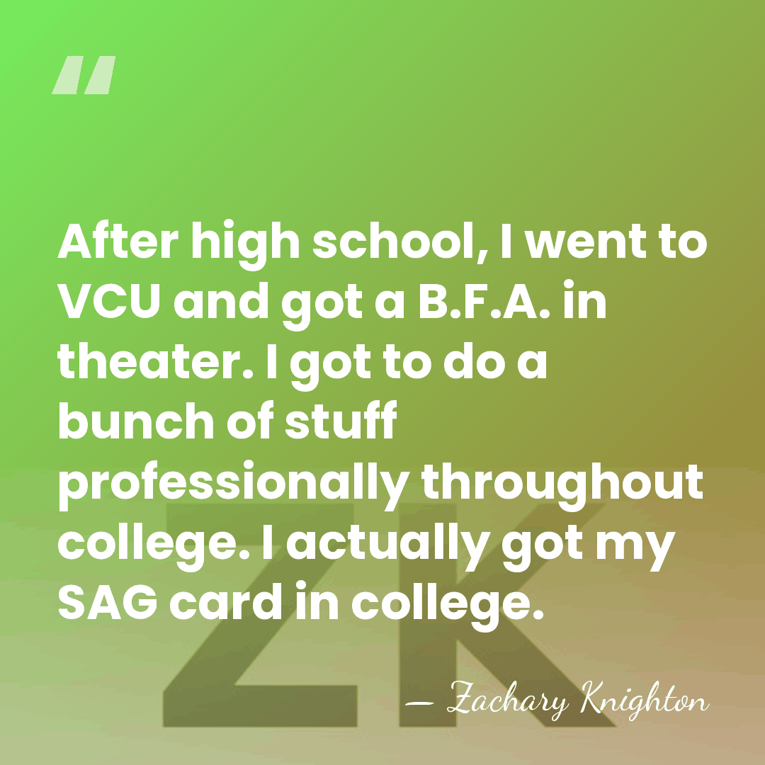 After high school, I went to VCU and got a B.F.A. in&hellip; - Zachary Knighton