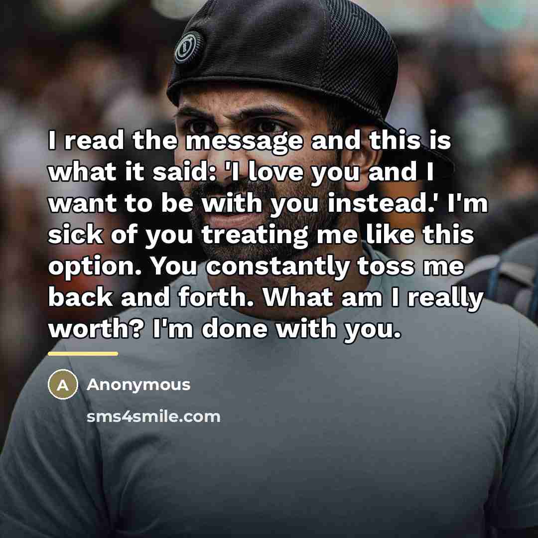 “I read the message and this is what it said:…” quote by Anonymous