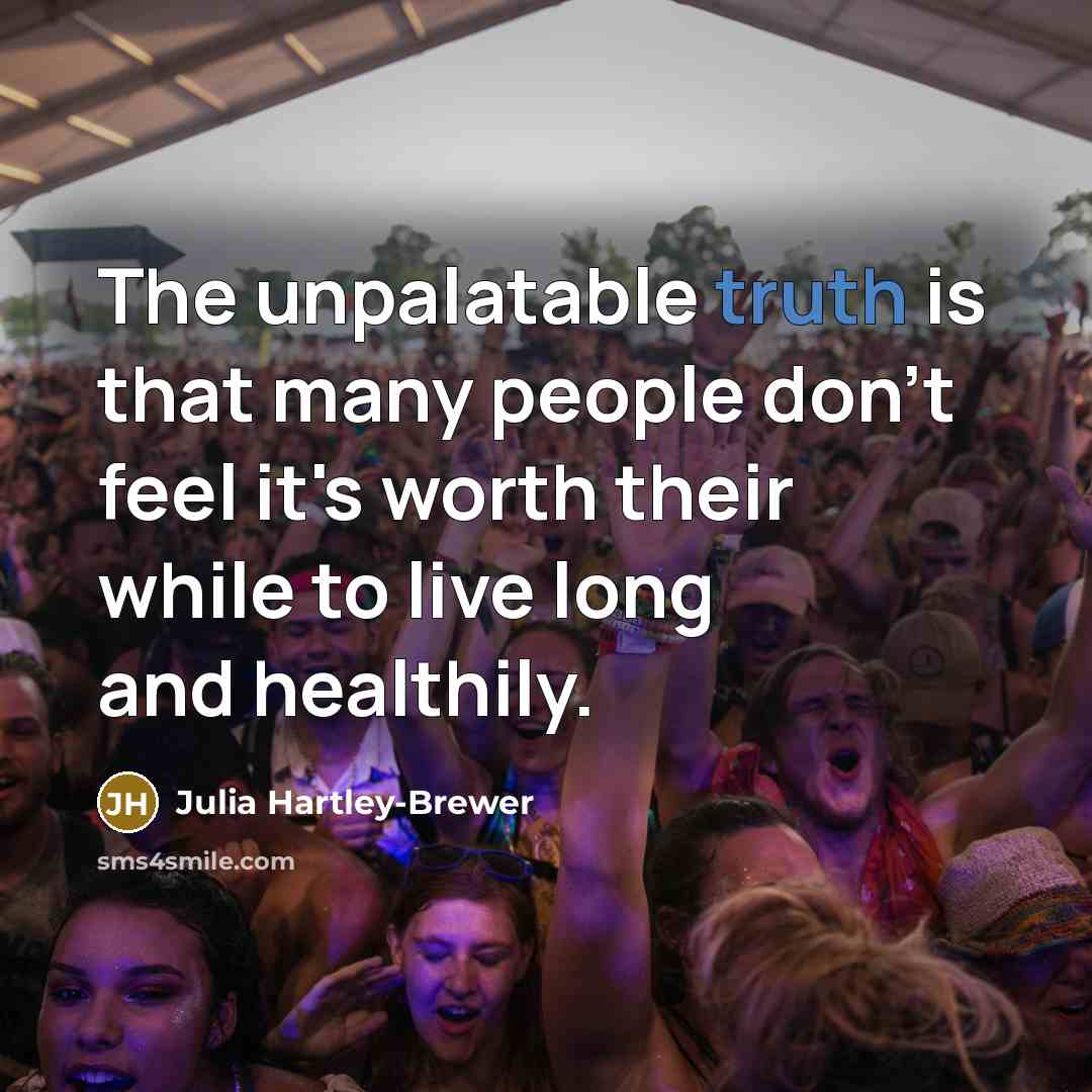 “The unpalatable truth is that many people don't feel it's…” quote by Julia Hartley-Brewer