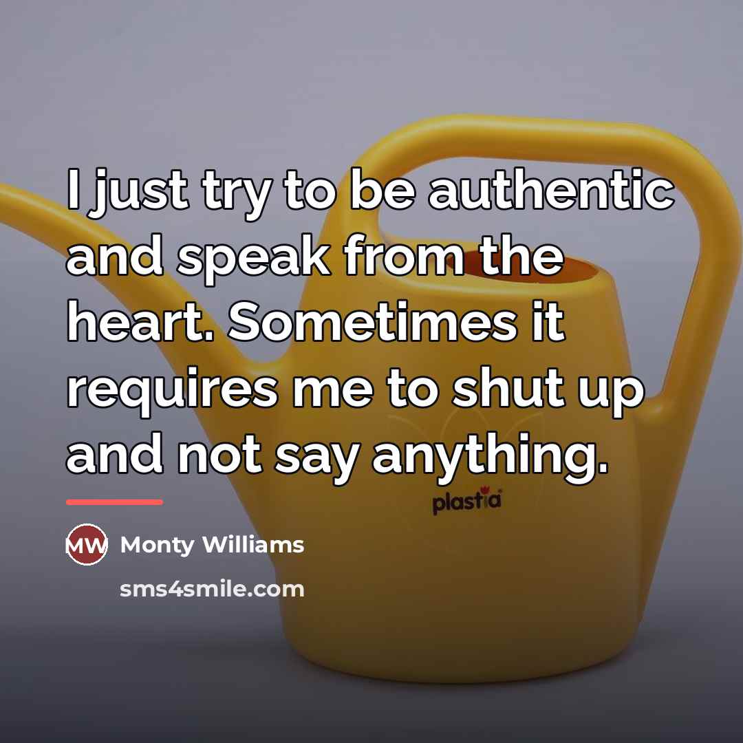 “I just try to be authentic and speak from the…” quote by Monty Williams