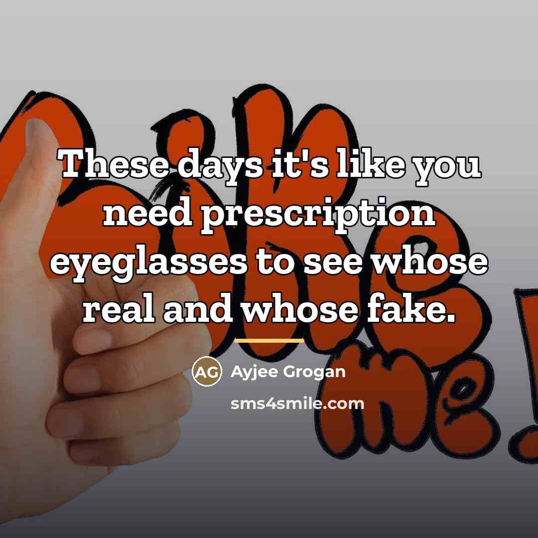 “These days it's like you need prescription eyeglasses to see…” quote by Ayjee Grogan