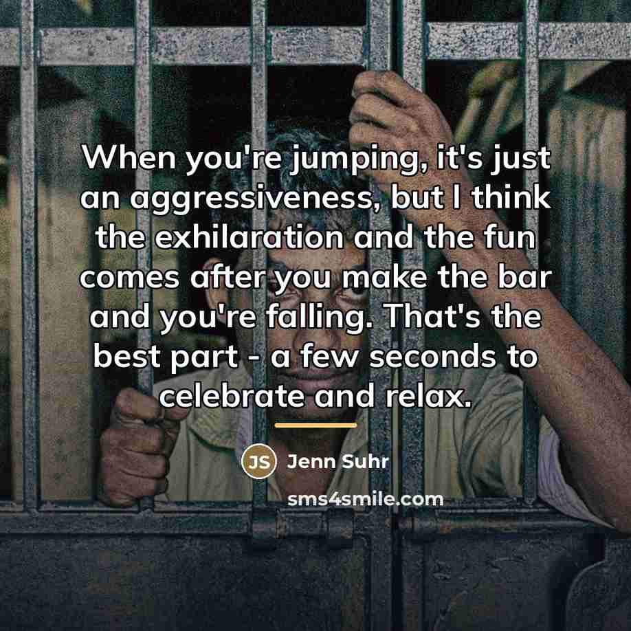 “When you're jumping, it's just an aggressiveness, but I think…” quote by Jenn Suhr