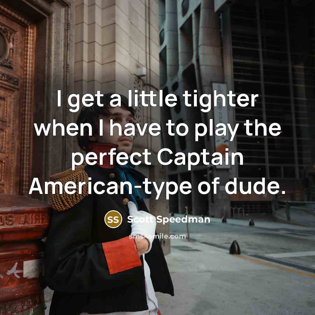 “I get a little tighter when I have to play…” quote by Scott Speedman
