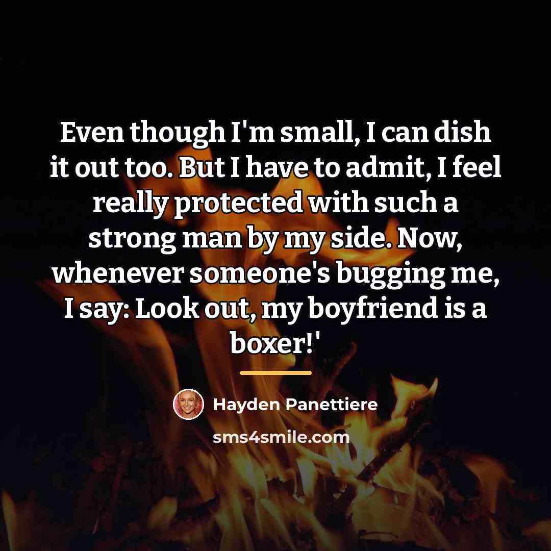 “Even though I'm small, I can dish it out too.…” quote by Hayden Panettiere