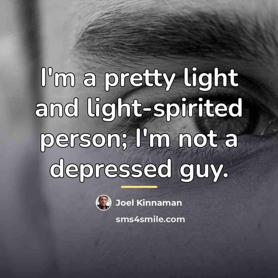 “I'm a pretty light and light-spirited person; I'm not a…” quote by Joel Kinnaman