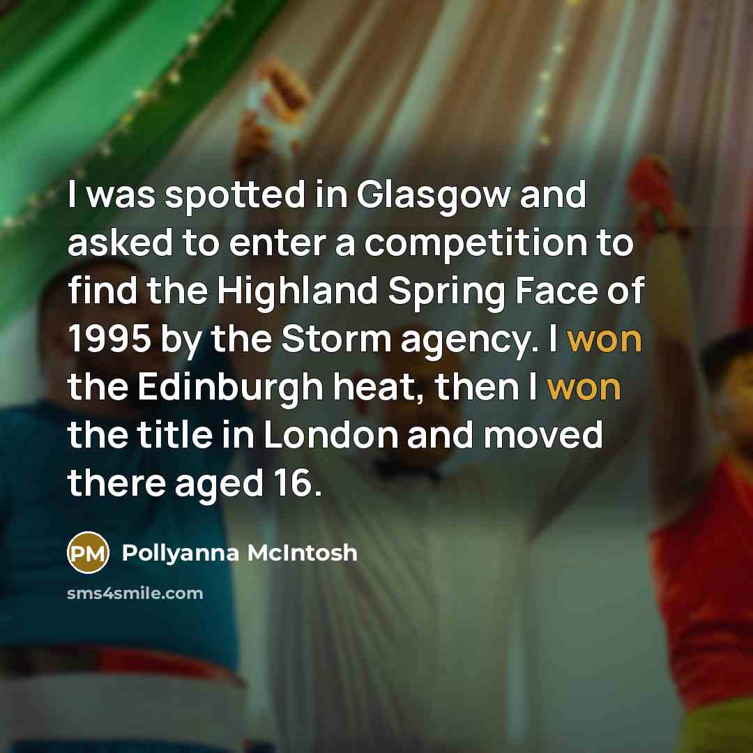 “I was spotted in Glasgow and asked to enter a…” quote by Pollyanna McIntosh