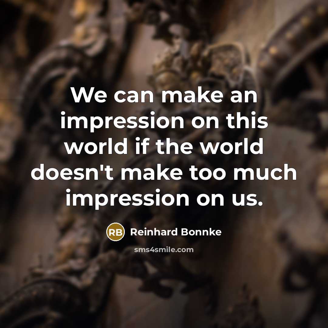 “We can make an impression on this world if the…” quote by Reinhard Bonnke