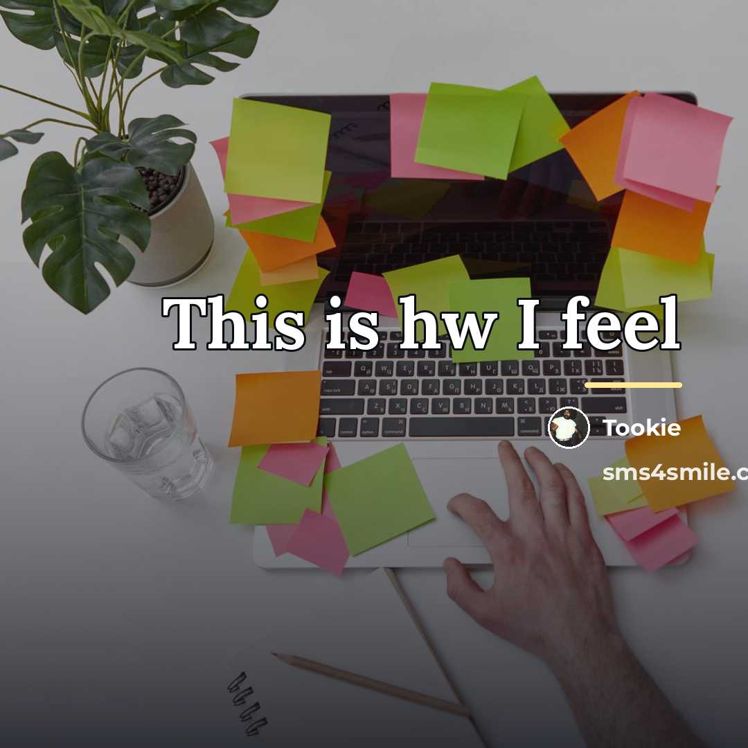 “This is hw I feel…” quote by Tookie