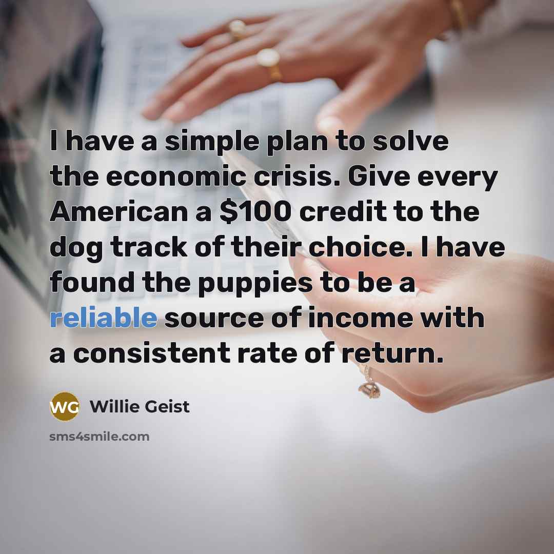 “I have a simple plan to solve the economic crisis.…” quote by Willie Geist