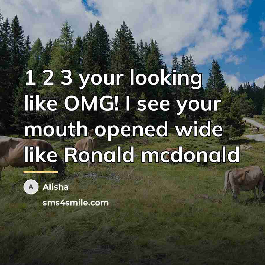 “1 2 3 your looking like OMG! I see your…” quote by Alisha