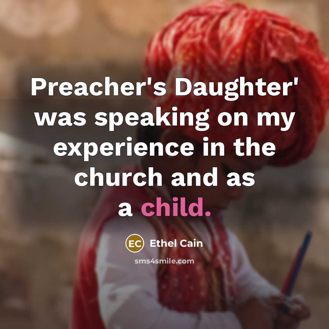 “Preacher's Daughter' was speaking on my experience in the church…” quote by Ethel Cain