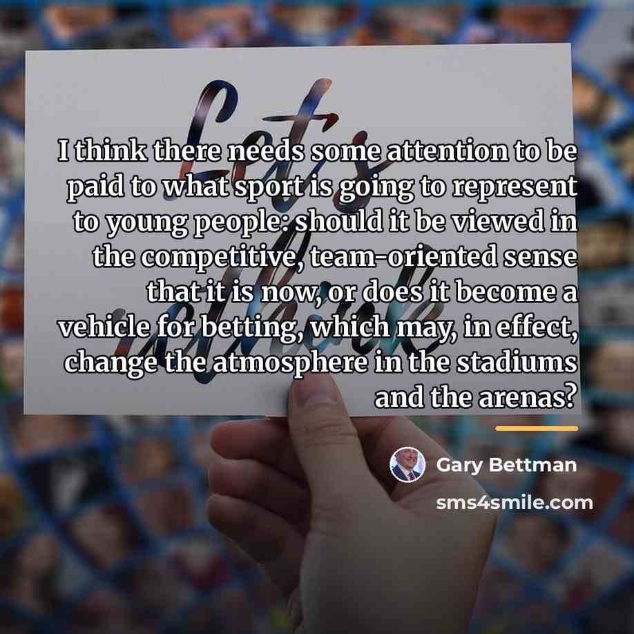 “I think there needs some attention to be paid to…” quote by Gary Bettman