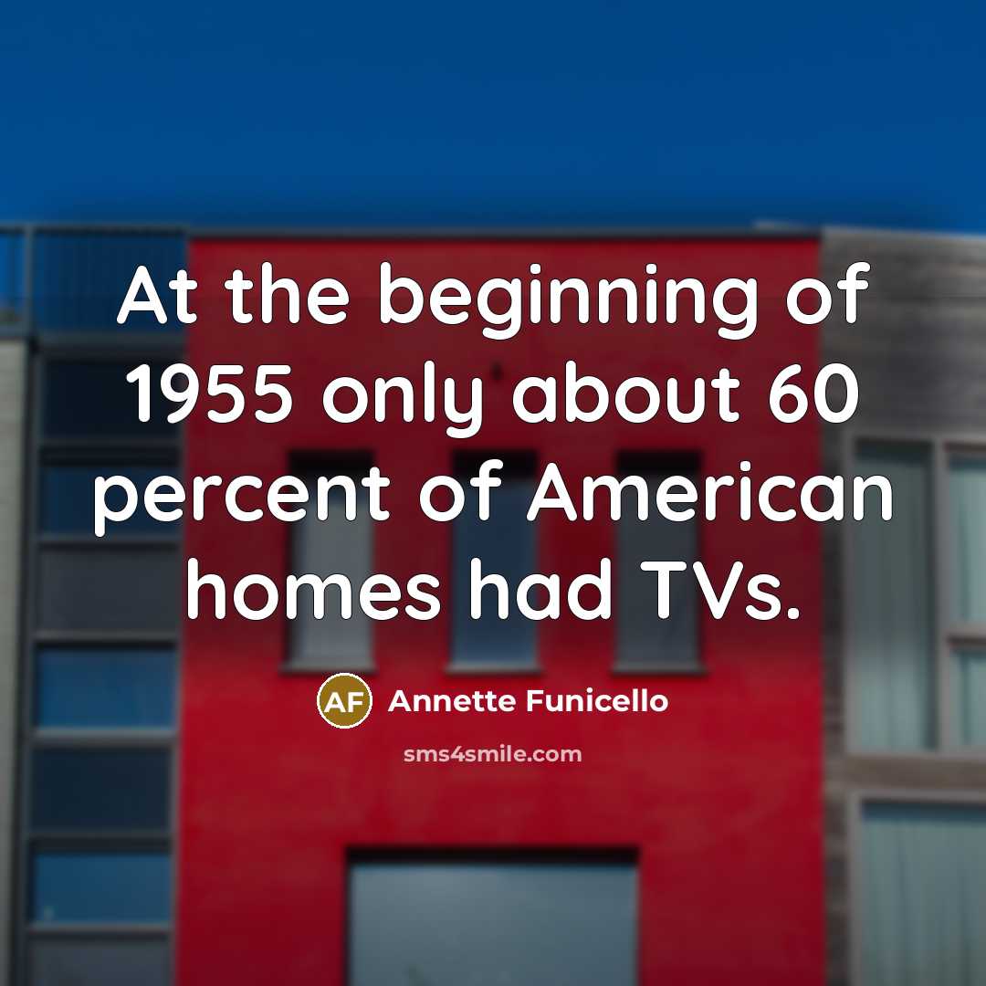 “At the beginning of 1955 only about 60 percent of…” quote by Annette Funicello