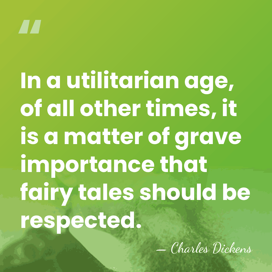 In a utilitarian age, of all other times, it is a matter&hellip; - Charles Dickens