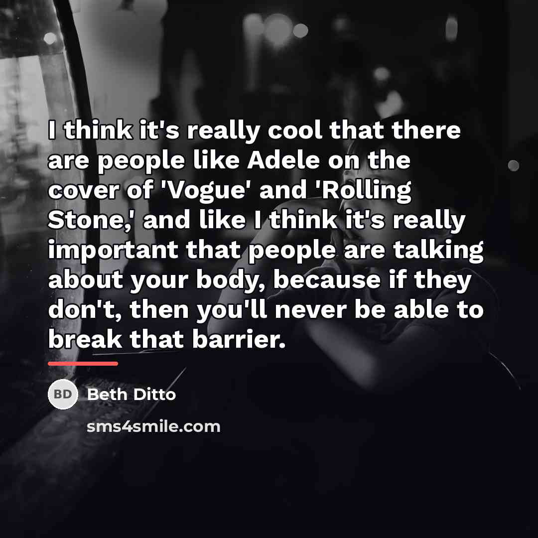 “I think it's really cool that there are people like…” quote by Beth Ditto