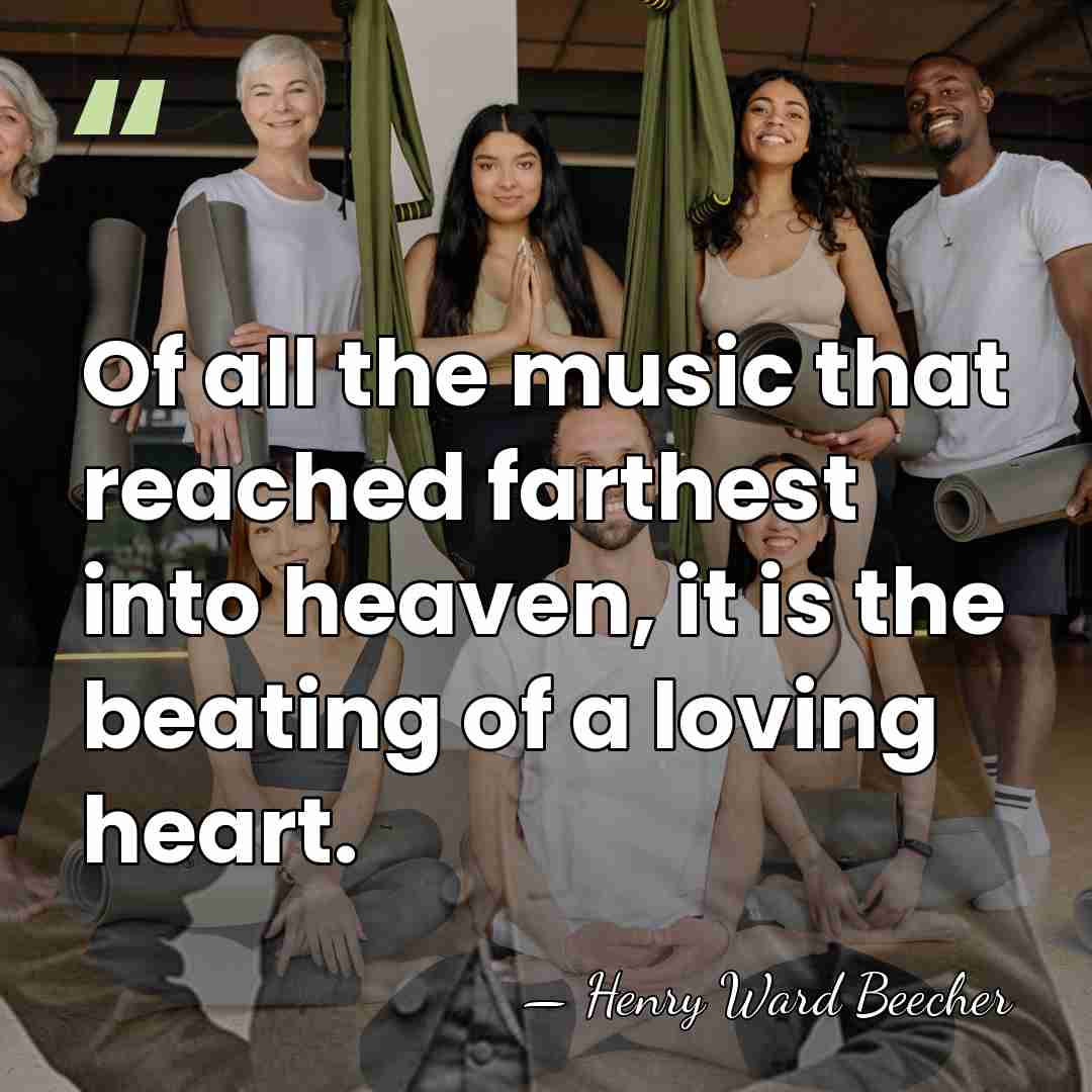 Of all the music that reached farthest into heaven, it is the&hellip; - Henry Ward Beecher