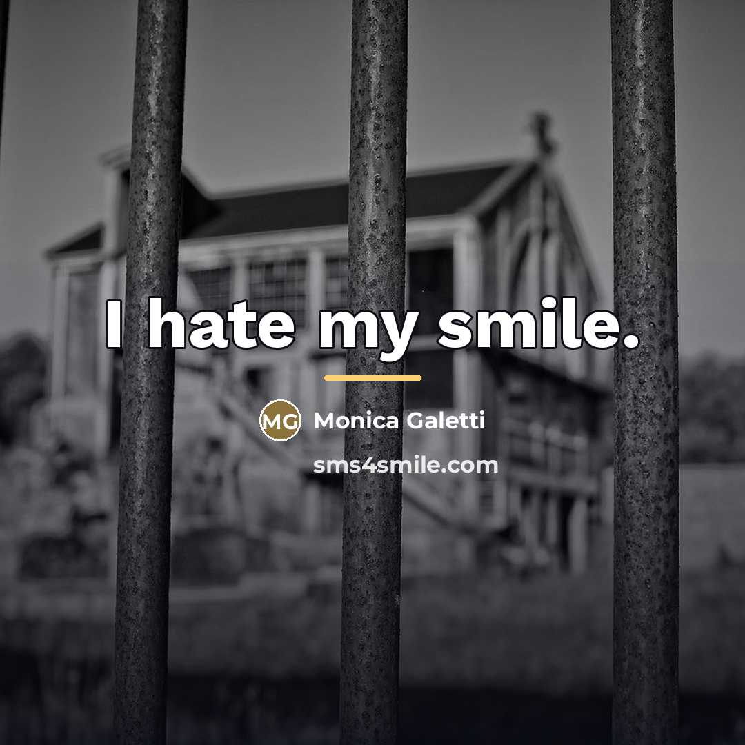 “I hate my smile.…” quote by Monica Galetti