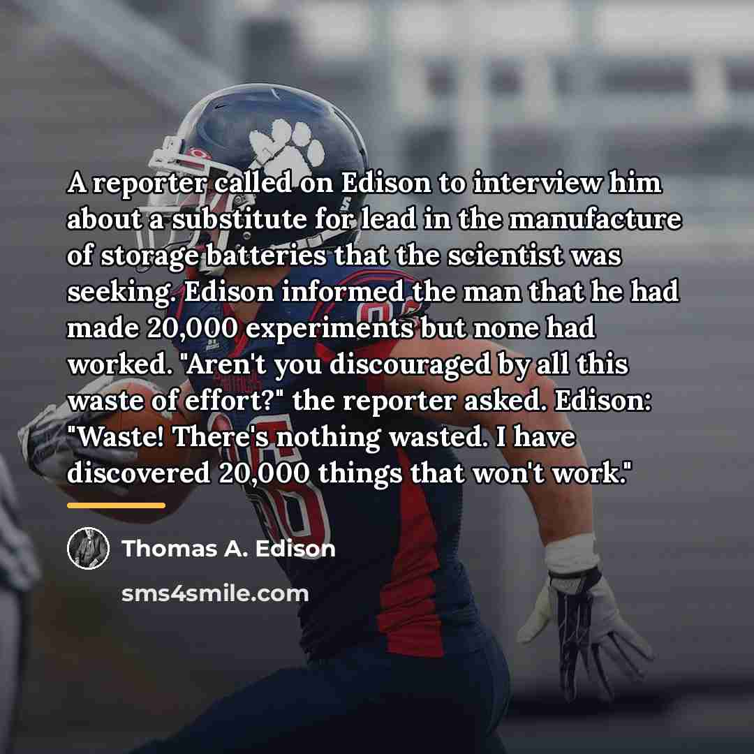 “A reporter called on Edison to interview him about a…” quote by Thomas A. Edison