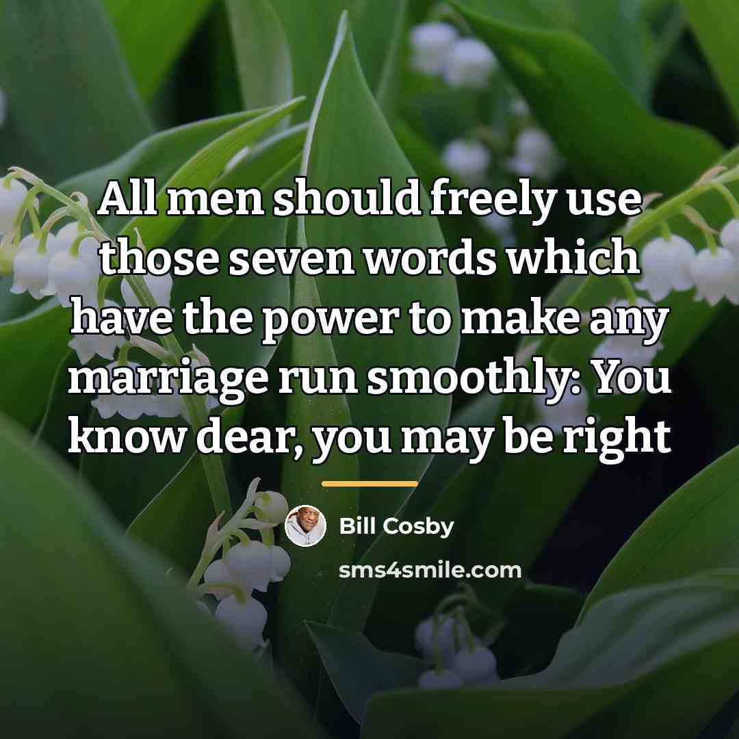 “All men should freely use those seven words which have…” quote by Bill Cosby