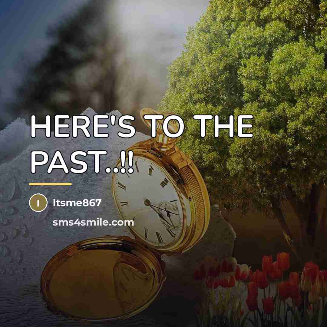 “HERE'S TO THE PAST..!!…” quote by Itsme867